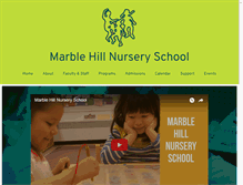 Tablet Screenshot of marblehillnurseryschool.org